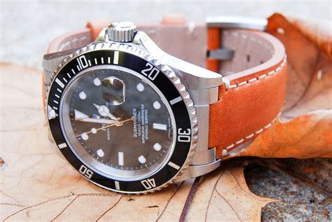 replace rolex metal band with leather